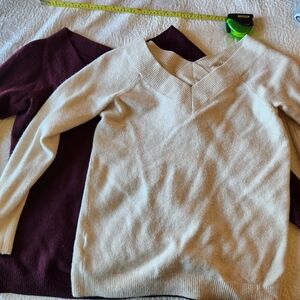 Lot of 2 Wool Blend Loft Sweaters